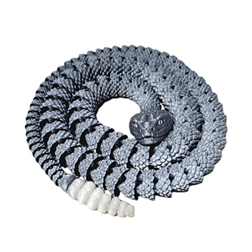 Ocobetom serpente realistico con stampa 3D a forma di serpente e pioggia articuliare, la curiosità del fai da te creation Party Favor | Giocattolo da spalmare durevole per ragazzi