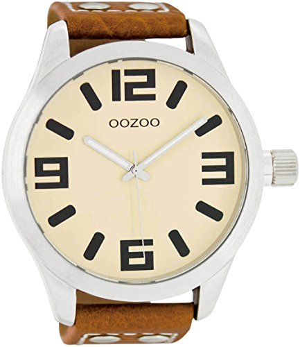 Oozoo C1002 - Orologio da uomo con cinturino in pelle
