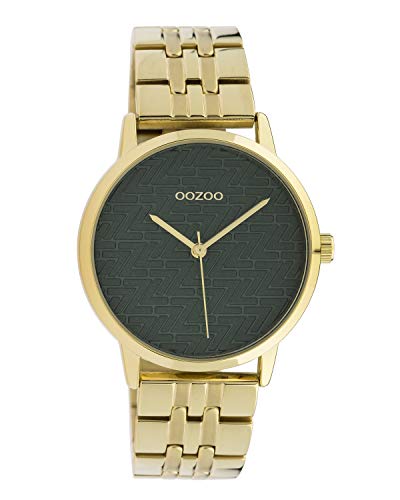 Oozoo C10558 - Orologio da donna con cinturino in acciaio inox e quadrante a mosaico, 36 mm