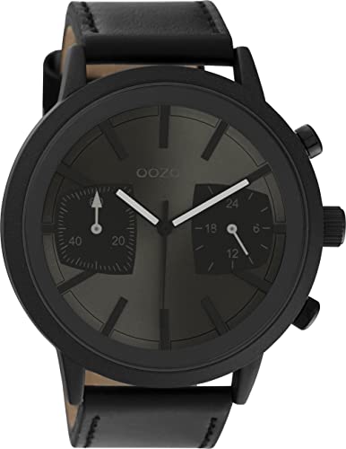 OOZOO Timepieces C10808 - Orologio da polso da uomo con cinturino in pelle, analogico, da uomo