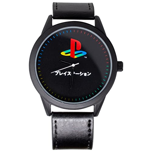 Orologio da polso con cinturino nero Sony PlayStation Logo con licenza ufficiale