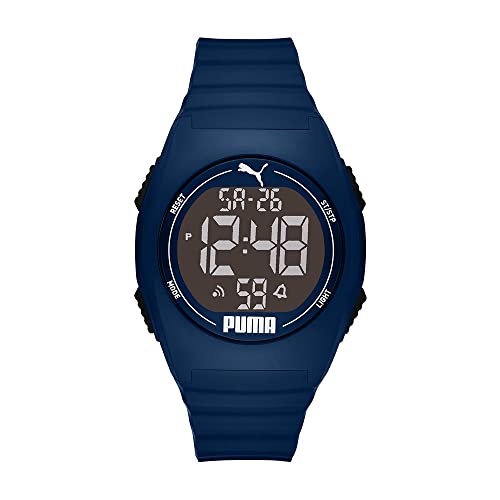 PUMA Puma 4 Orologio digitale da uomo in plastica blu, P6039