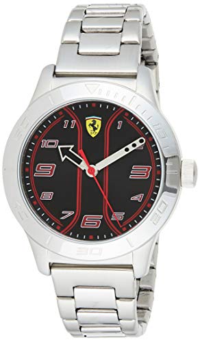 Scuderia Ferrari Orologio Analogico Quarzo Unisex Bambini con Cinturino in Acciaio Inox 810025