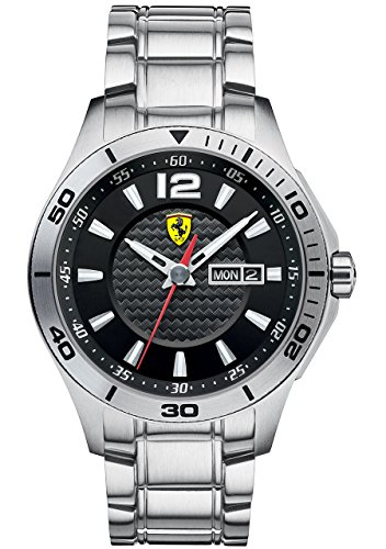 Orologio da uomo con cinturino in acciaio, Scuderia Ferrari 0830094