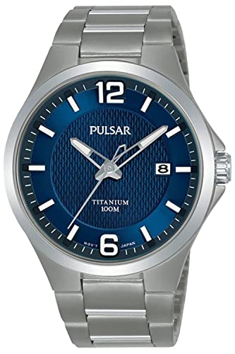 Pulsar titan orologio Uomo Analogico Al quarzo con cinturino in Titanio PS9611X1
