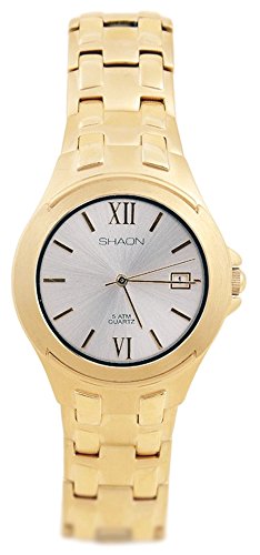 SHAON 35-9603-82 - Orologio da polso Uomo, Acciaio inox, colore: Oro