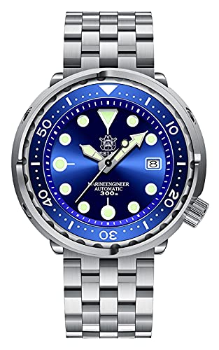 Steeldive SD1975 - Orologio subacqueo, tonno, NH35, AR Sapphire, Lume, Blu, 300 m Diver, BNIB