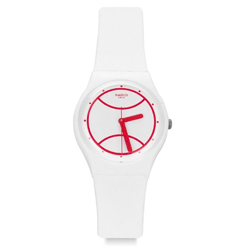 Swatch GZ294 - Orologio da polso Uomo, Silicone, colore: Bianco