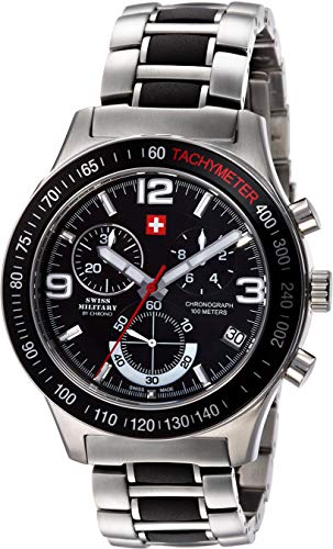 Swiss military orologio Uomo Analogico Al quarzo con cinturino in Acciaio INOX SM34016.02