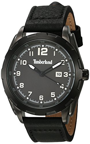 Timberland orologio 3 lancette, con indicatore data Cinturino in pelle