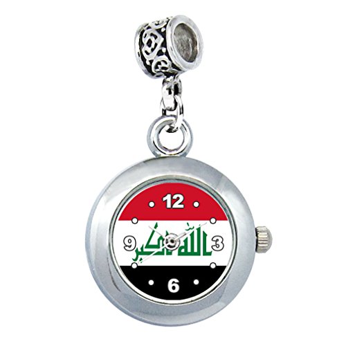 Timest - Iraq Bandiera - Bead Orologio per Collana o Braccialetto EBA0290