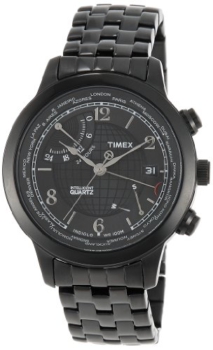Timex T2N614 – Orologio da polso, da uomo, in acciaio inossidabile, nero, grigio