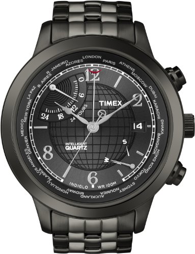 Timex T2N614AU Orologio da Polso, Cronografo da Uomo, Cinturino in Acciaio Inox, Colore Nero