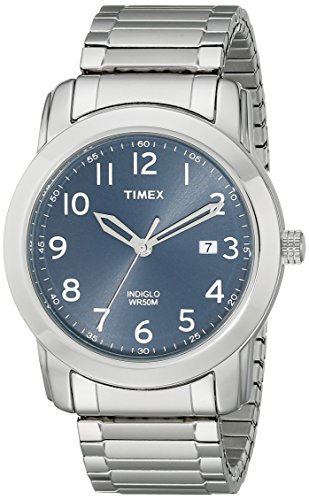 Timex T2P1329J - Orologio da polso da uomo, cinturino in acciaio inox colore argento
