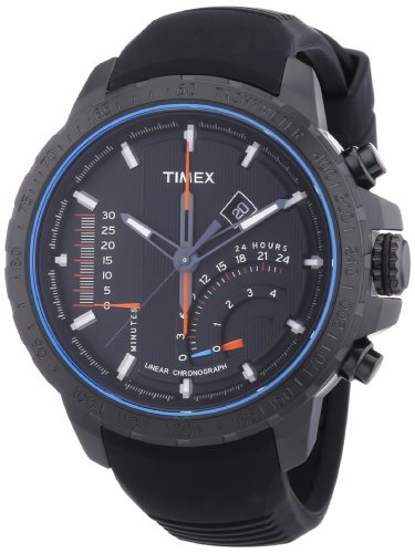 Timex T2P272 - Orologio da polso uomo, caucciú, colore: nero