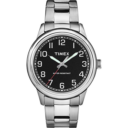 Timex TW2R36700 - Orologio da uomo con movimento al quarzo, quadrante analogico classico e cinturino in acciaio inox