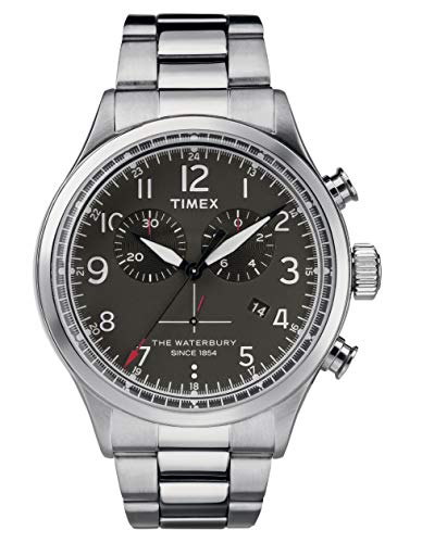 Timex Orologio Cronografo Quarzo Uomo con Cinturino in Acciaio Inox TW2R38400