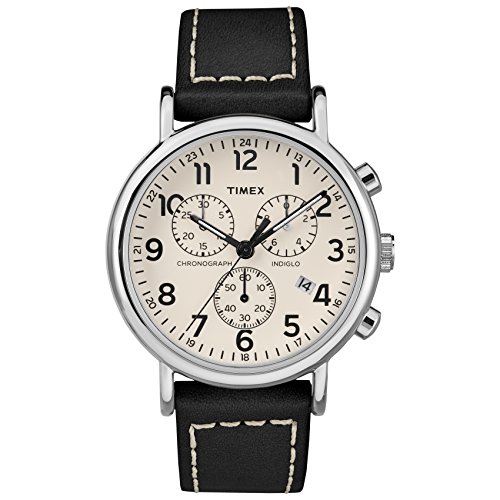 Timex Orologio Cronografo Quarzo Uomo con Cinturino in Pelle TW2R42800