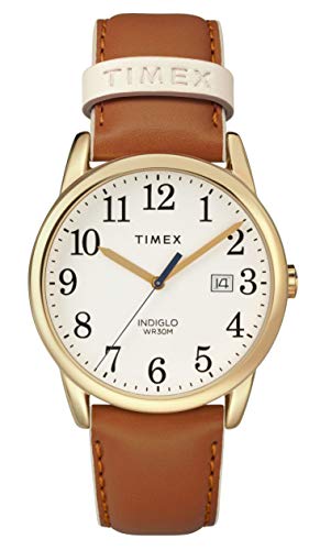 Timex Orologio Analogico Quarzo Donna con Cinturino in Pelle TW2R62700JT