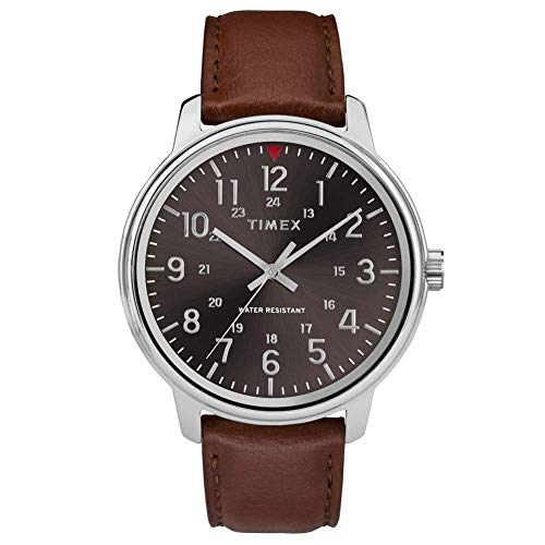 Timex Orologio Analogico Quarzo da Uomo con Cinturino in Pelle TW2R85700