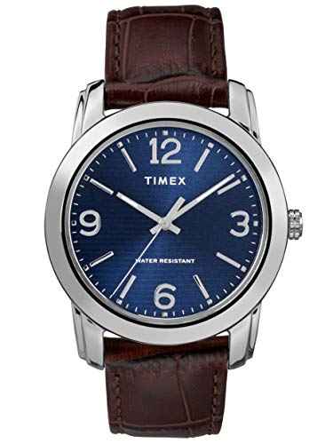 Timex Orologio Analogico Quarzo Uomo con Cinturino in Pelle TW2R86800
