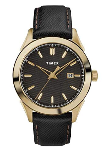 Timex Orologio Analogico Quarzo Uomo con Cinturino in Pelle TW2R90400