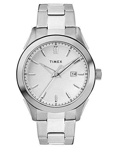 Timex Orologio Analogico Quarzo Uomo con Cinturino in Acciaio Inox TW2R90500