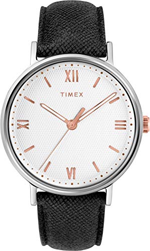Timex Orologio Analogico Quarzo Uomo con Cinturino in Pelle TW2T34700