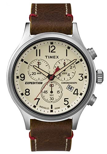 Timex Orologio Cronografo Quarzo Uomo con Cinturino in Pelle TW4B04300