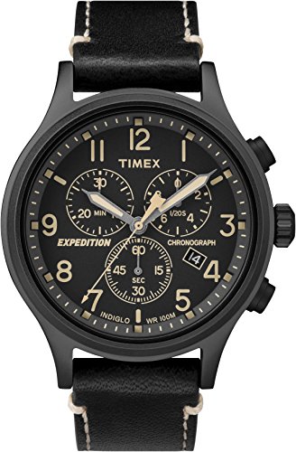 Timex Orologio Cronografo Quarzo Uomo con Cinturino in Pelle TW4B09100