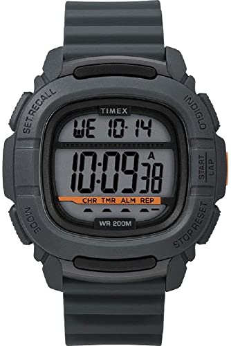 Timex Orologio Digitale Quarzo Uomini con Cinturino in di Gomma TW5M26700