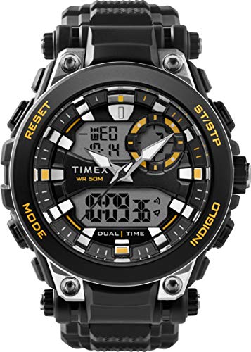 Timex Orologio DGTL 50 mm con Cinturino in Resina, Quarzo, Uomo, TW5M30500