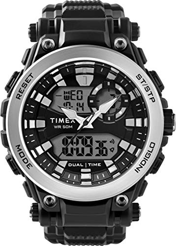 Timex Orologio DGTL 50 mm con Cinturino in Resina, Quarzo, Uomo, TW5M30700