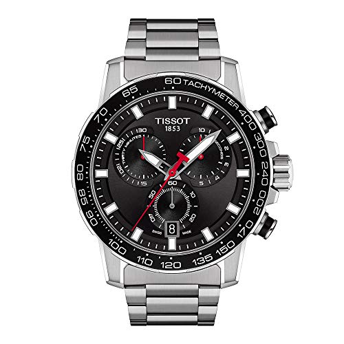 Tissot orologio Supersport Chrono 45,5mm nero quarzo acciaio T125.617.11.051.00