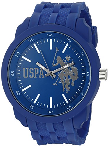 U.S. Polo Assn. USP9036 - Orologio da polso da uomo, Gomma, colore: Blu