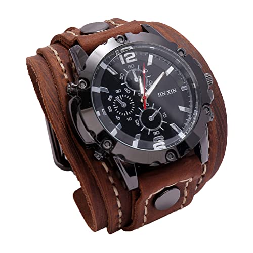UKCOCO Men Watch Casual Wristwatch Strap Watch Uomo Grande quadrante orologio Decor