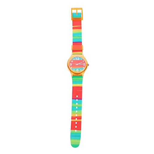 UKCOCO Orologio da polso per studenti orologio quarzo in silicone orologio teenager adorabile orologio arcobaleno