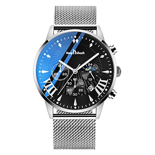 Cronografo al quarzo da uomo Infinity U-Watch, minimalista, casual, orologi da polso impermeabili con orologio da calendario