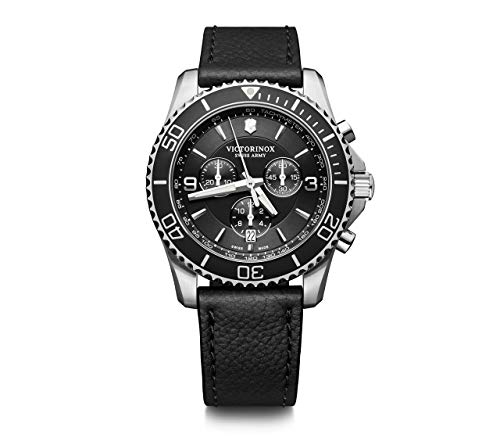 Victorinox Uomo Maverick - Orologio cronografo in acciaio inossidabile al quarzo analogico fabbricato in Svizzera 241864
