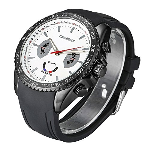 Orologio in silicone per gli uomini nero bianco finestra moda Majestic studente quarzo sport orologio da polso con fascia