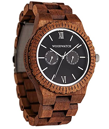 WoodWatch Midnight Black | Orologio in legno uomo da polso premium | Wood watch for men | Orologio resistente e antispruzzo