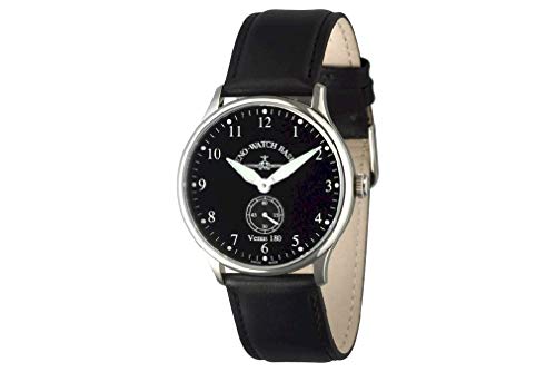 Zeno-Watch Orologio Uomo - Flatline Venus 180 black - Limited Edition - 6682-6-a1