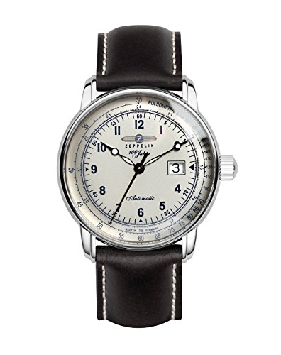 Zeppelin – Braccialetto unisex orologio cronografo al quarzo in pelle 7654 – 4