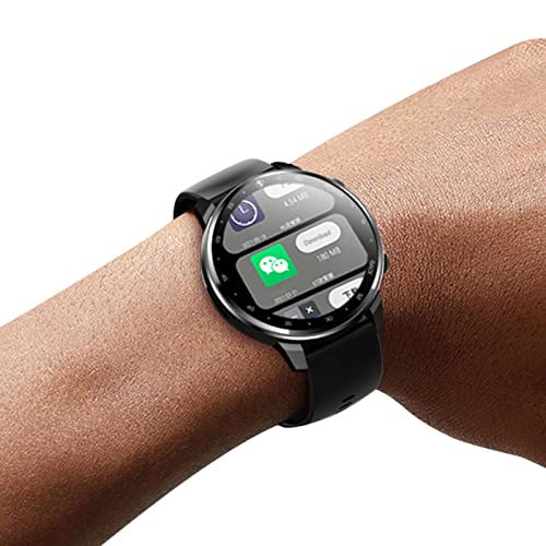 Smart Watch per telefoni Android,Fitness Tracker Digitale | Smartwatch IP68 per Uomo e Donna, Orologio Fitness Tracker con frequenza cardiaca, monitoraggio del Sonno, contapassi e Calorie, Nero A/a