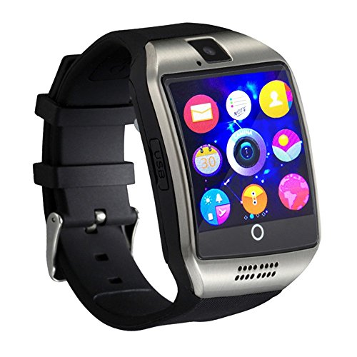 Ablebro 1,54 pollici Bluetooth Smartwatch Q18 Orologio Intelligente da polso fotocamera supporto NFC TF Card Smart Watch per Android per IOS iPhone Huawei Samsung