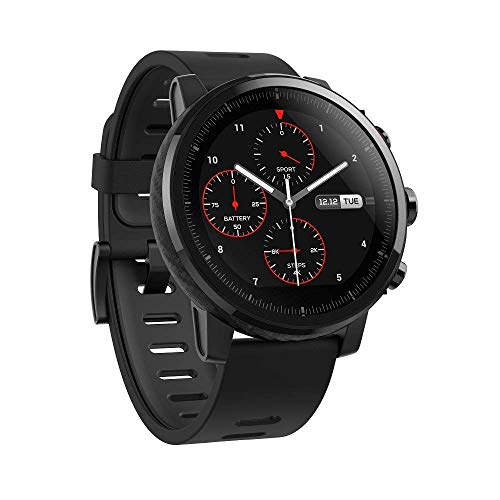 Amazfit Stratos Smartwatch Orologio Intelligente Fitness Schermo TFT da 1,34’’, GPS Integrato Impermeabile 5 ATM, 16 Modalità di Allenamento, 2 GB di Memoria Musicale, Monitor del Sonno, VO2 Max