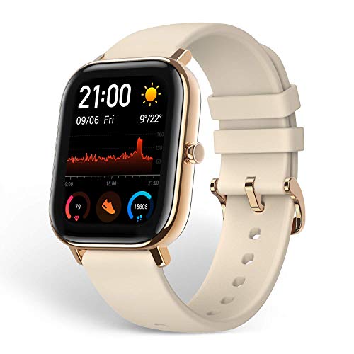Amazfit GTS Smartwatch Orologio Intelligente Fitness 5 ATM Impermeabile Durata Batteria Fino a 14 Giorni con GPS, 12 Modalità di Allenamento, Display del Quadrante in Vetro 3D, Contapassi per Sport