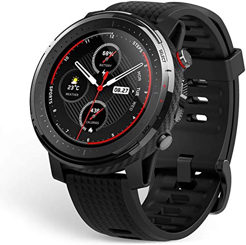 Amazfit Stratos 3 Smartwatch Con GPS E Memoria Musicale, Orologio Sportivo, Impermeabile 5 ATM, Nero