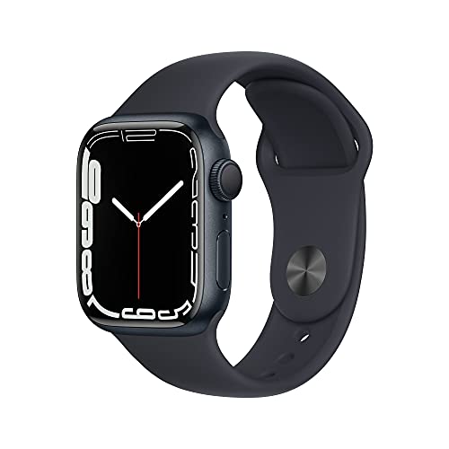 Apple Watch Series 7 (GPS) Cassa 41 mm in alluminio color mezzanotte con Cinturino Sport color mezzanotte - Regular