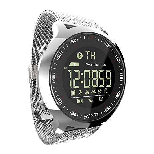Breale Smart Watch Sport LCD Display contapassi, contapassi, messaggio promemoria, nuoto, smartwatch, cronometro, braccialetto con retroilluminazione per iOS e Android